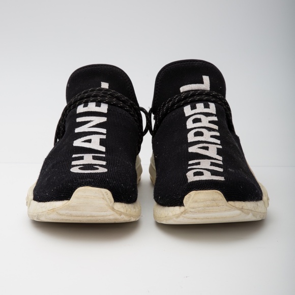 CHANEL X PHARRELL ADIDAS HUMAN RACE SNEAKERS (US 11) - Picture 2 of 8
